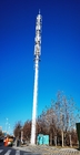 Einfache Installation Einrohr-Kommunikationsturm mit Antennenhalterung